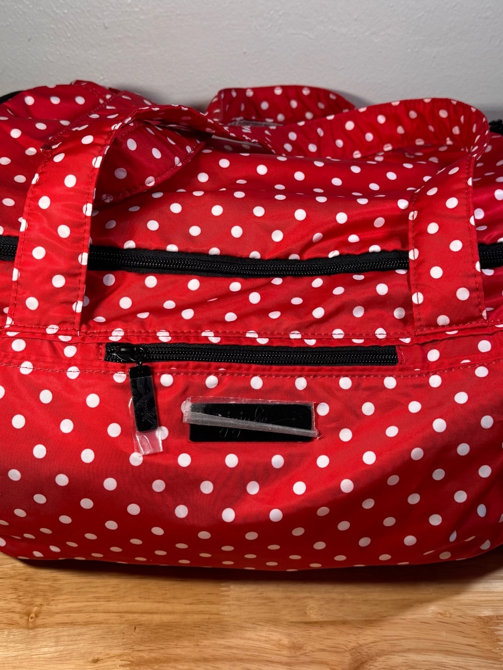 Jujube Black Ruby Polka Dot Duffle Bag